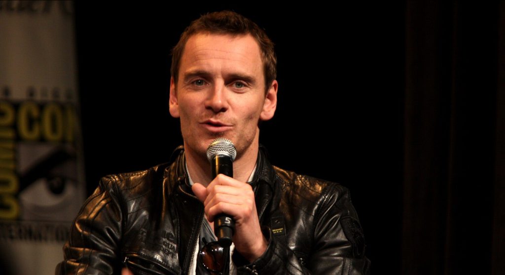 Michael Fassbender speaking at the 2012 WonderCon in Anaheim, California.