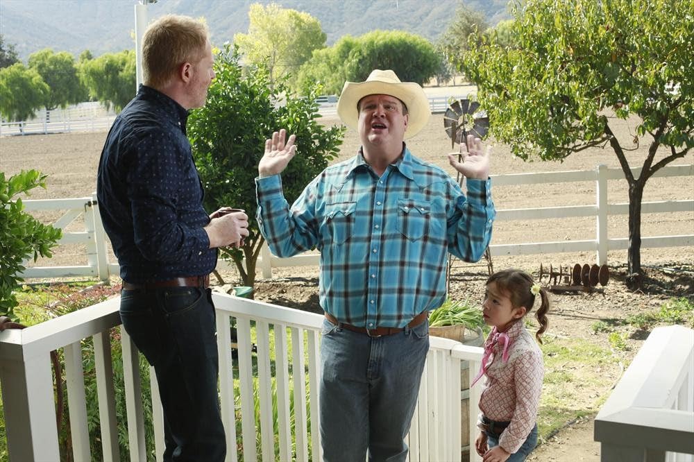 Eric Stonestreet and Jesse Tyler Ferguson as Mitch and Cam in Modern Family