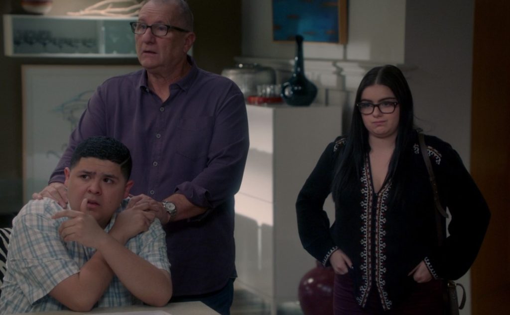 Ed O'Neill and Rico Rodriguez as Jay and Manny in Modern Family 