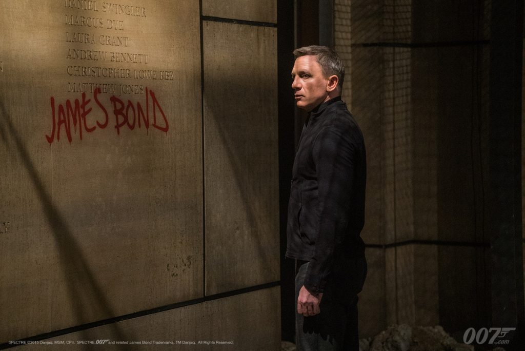 Daniel Craig as James Bond in SPECTRE.