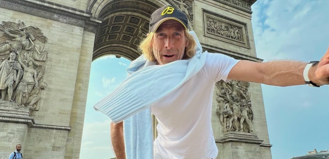 Film director Michael Bay in Paris.