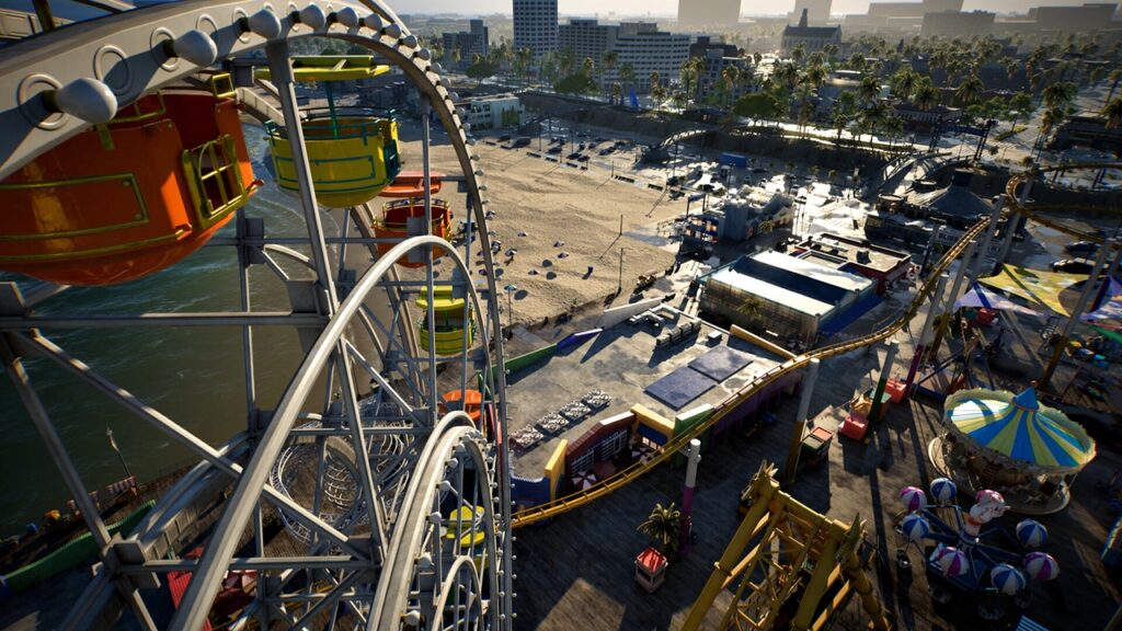 While inZOI Keeps Talking Sales, This 11-Year-Old EA Game Is Dominating Where It Counts 5 inZOI gameplay screenshot showcasing a giant Ferris wheel at a pier.