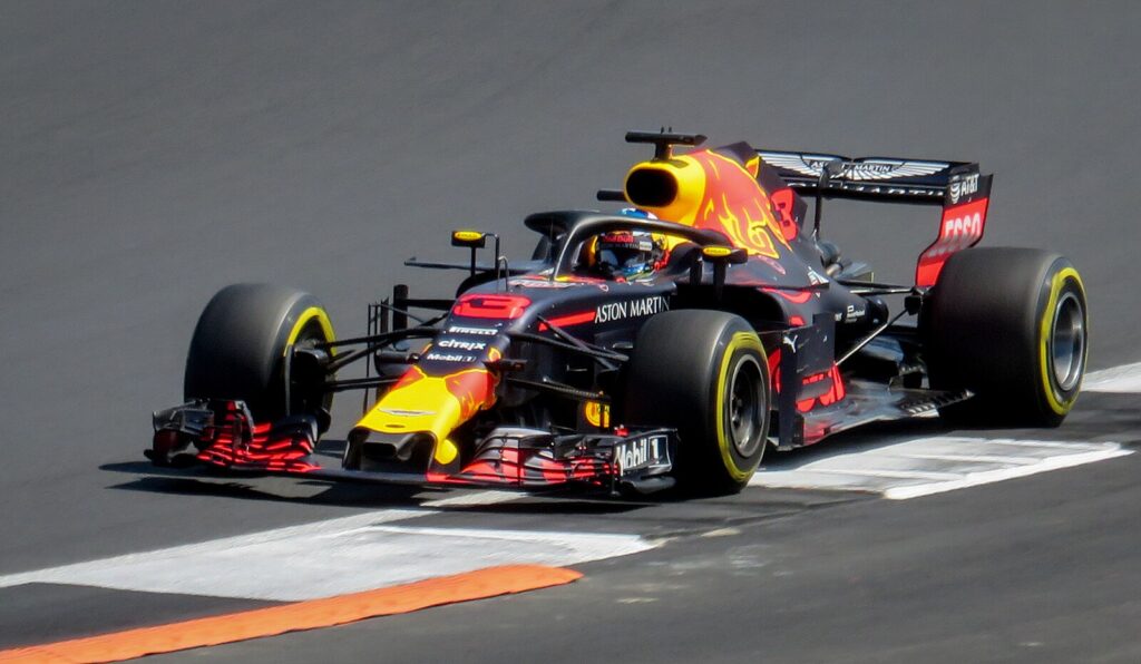 Daniel Ricciardo races for Red Bull.