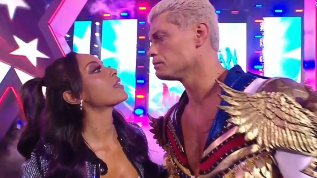 Cody Rhodes with his wife Brandi Rhodes.