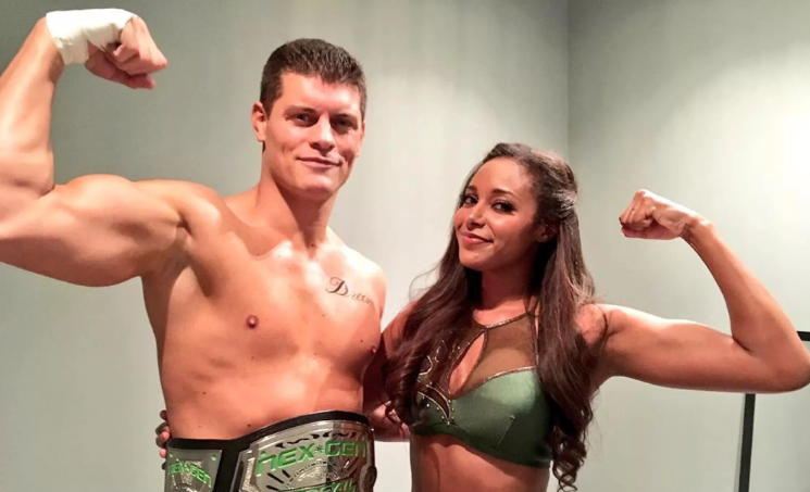 Cody Rhodes and his wife Brandi Rhodes.