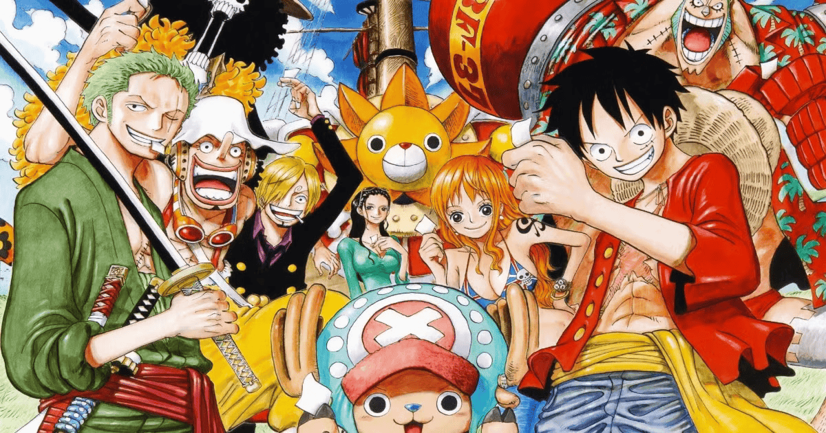 The Straw Hat Pirates in One Piece's manga. 