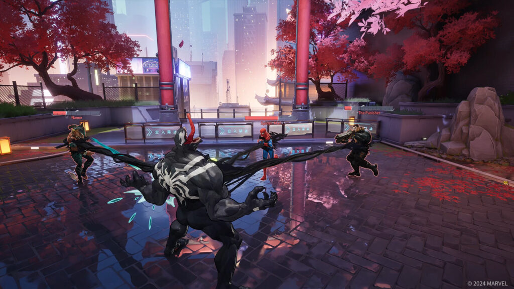 the image shows venom gameplay in Marvel Rivals 