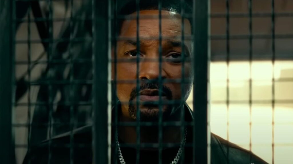 Will Smith in standing behind wire mesh Bad Boys: Ride or Die