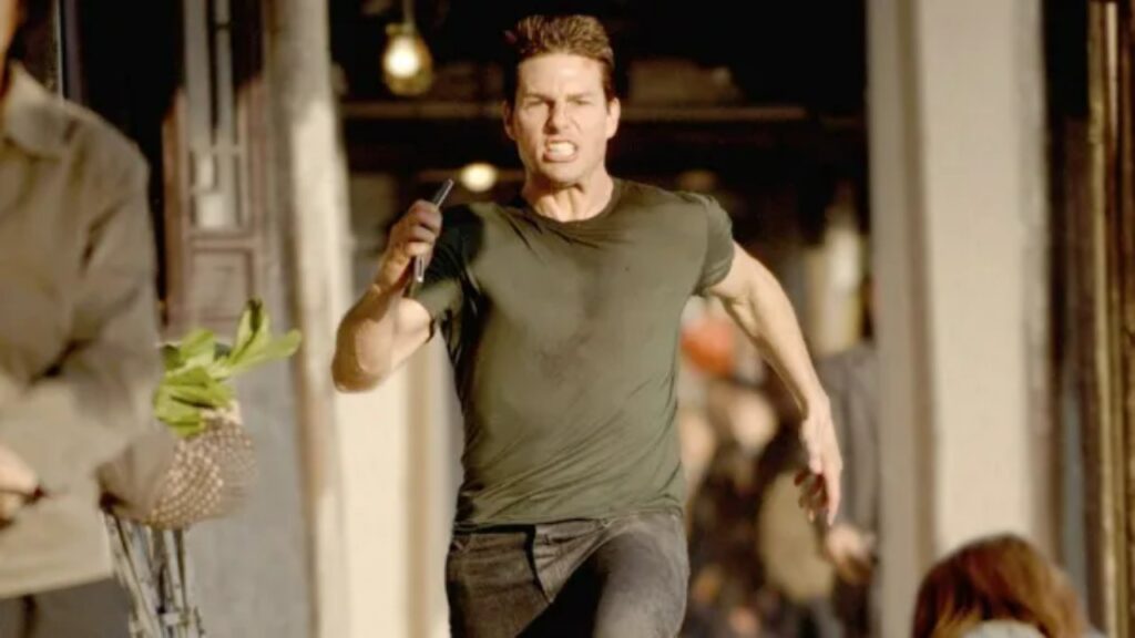 Tom Cruise running in Mission: Impossible 3