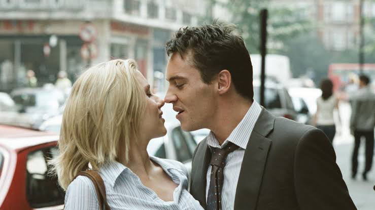 Scarlett Johansson and Jonathan Rhys Meyers in Woody Allen’s thriller Match Point (2005) 