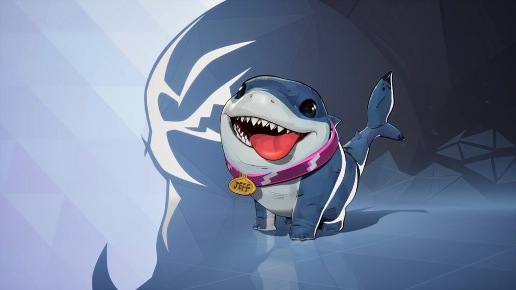 Key art of Jeff the Land Shark from Marvel Rivals.