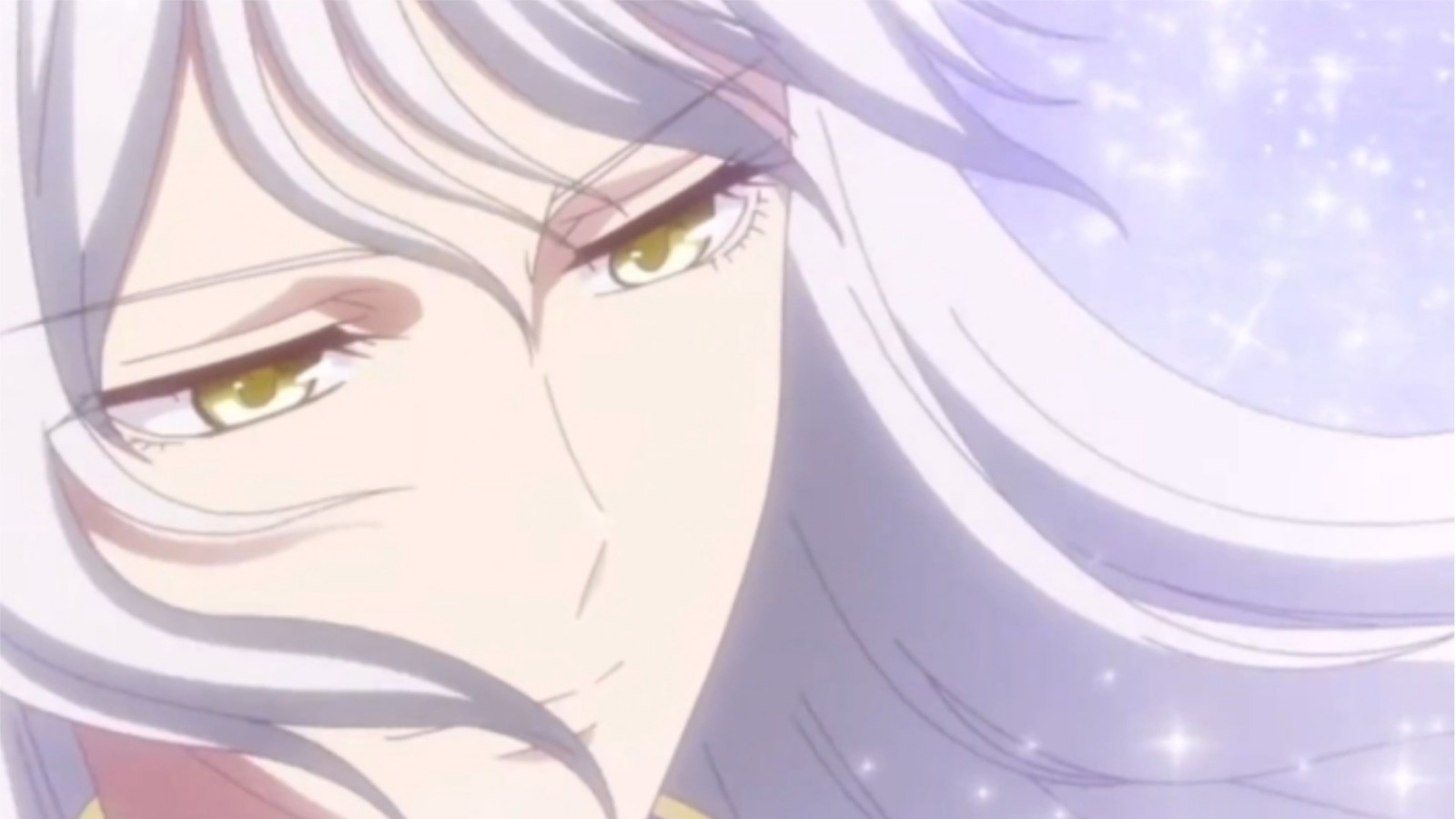 Ayame looks beautiful with his white hair flowing in the air in Fruits basket anime 