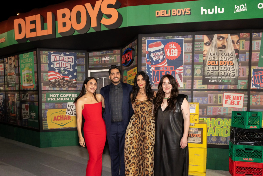 Jenni Konner with creator Abdullah Saeed, showrunner Michelle Nader and EP Nora Silver. Disney/Frank Micelotta