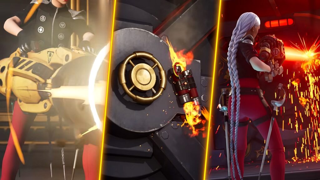 Fortnite Chapter 6 Season 2 screenshot detailing how to open Fletcher Kane's vault with Thermite.