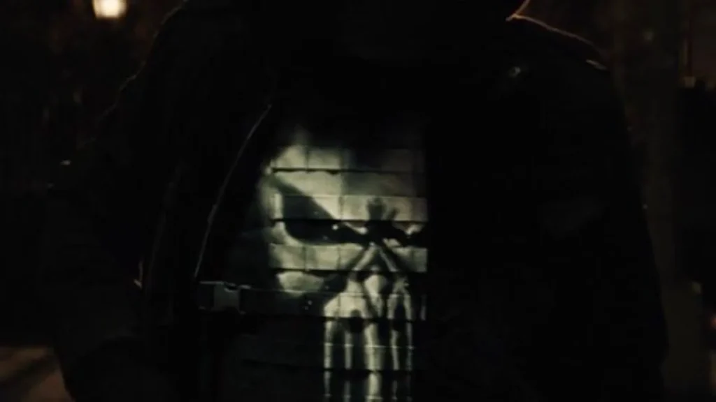 The Punisher's logo tease in Daredevil: Born Again Episode 3