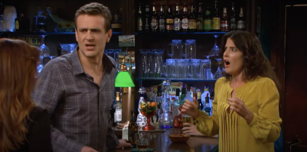 Jason Segel and Cobie Smulders in How I Met Your Mother