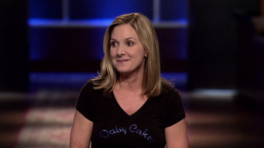 Kim Nelson while presenting Daisy Cakes in Shark Tank