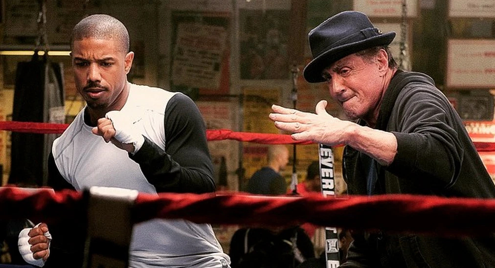 Michael B. Jordan and Sylvester Stallone in Creed (2015) | Credits: Warner Bros. Pictures