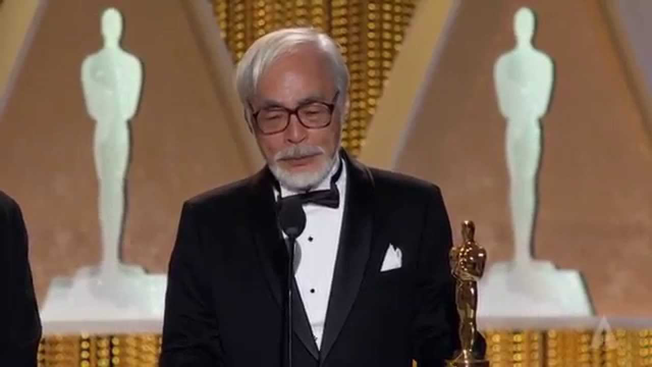 The legendary Studio Ghibli filmmaker Hayao Miyazaki. | Credit: Oscars via YouTube