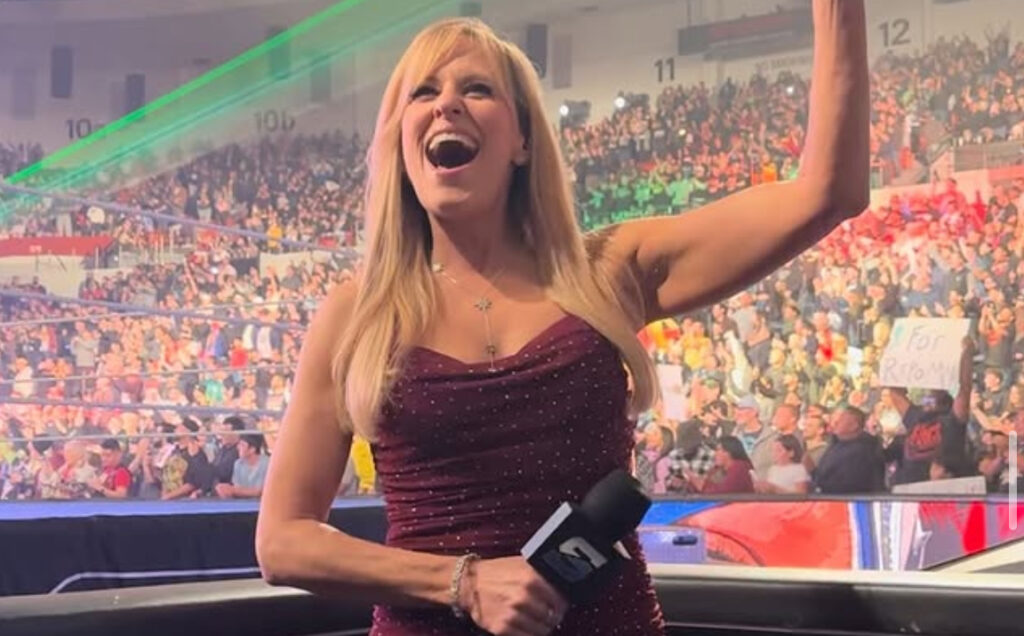 WWE announcer Lilian Garcia at the January 2025 SmackDown event 