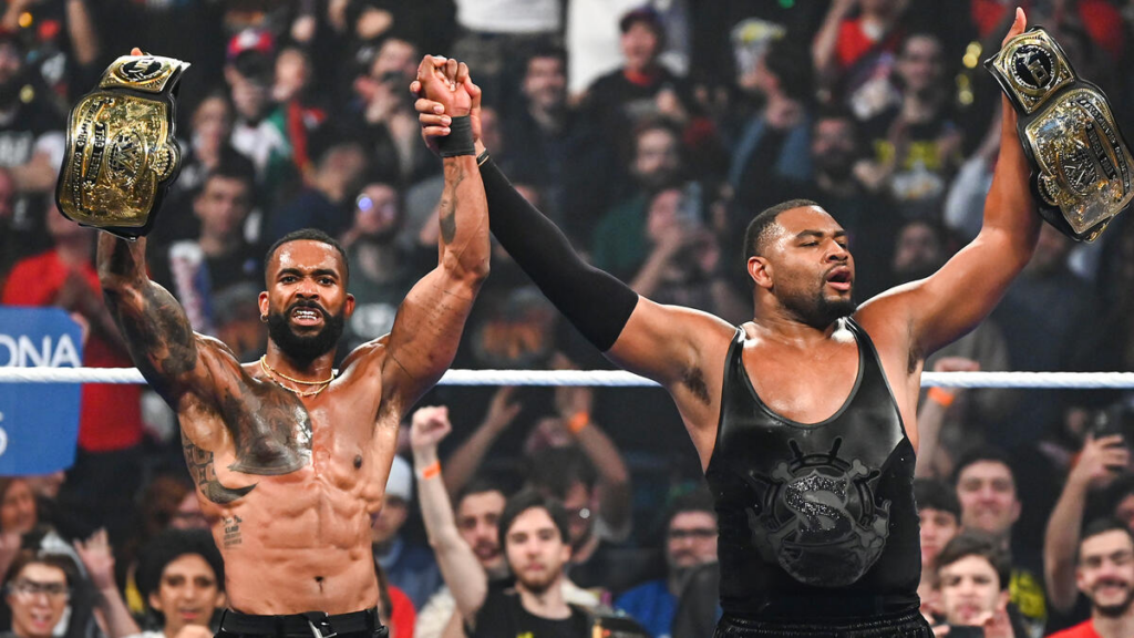 The Street Profits defeated #DIY during the SmackDown 2025 event at Spain 