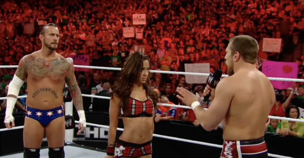 CM Punk, AJ Lee and Daniel Bryan