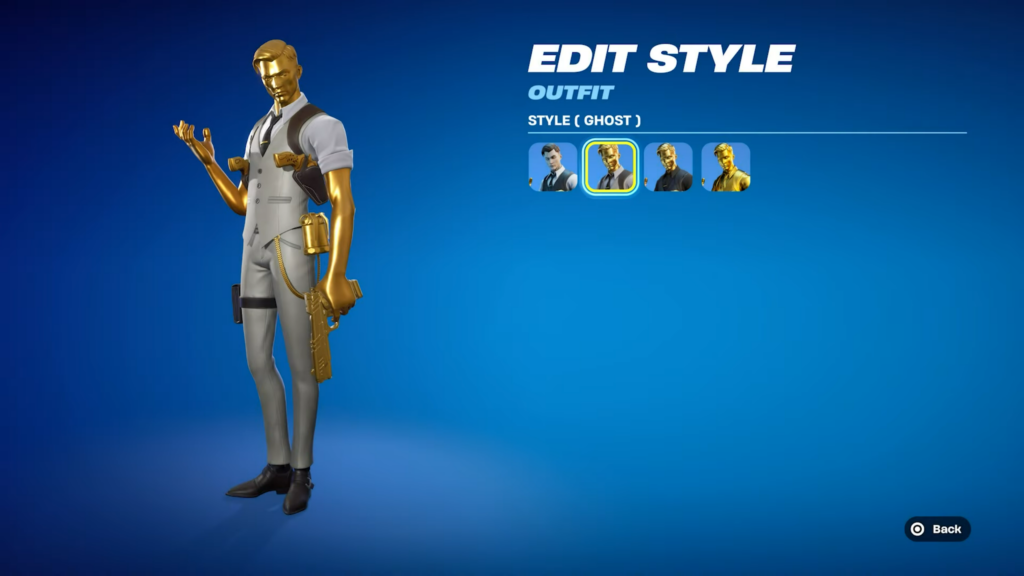 The original Midas skin in Fortnite