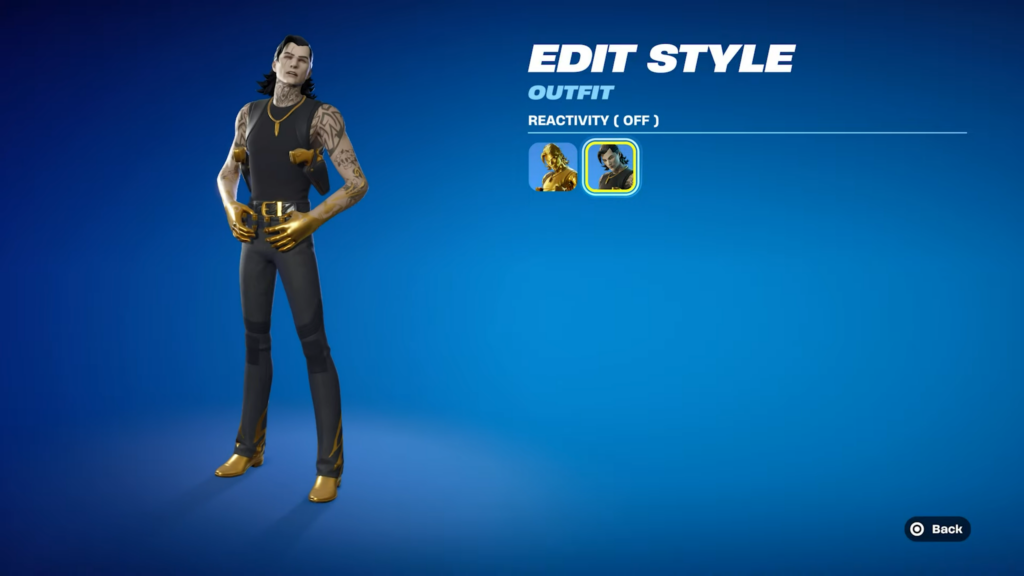 The Outlaw Midas skin in Fortnite