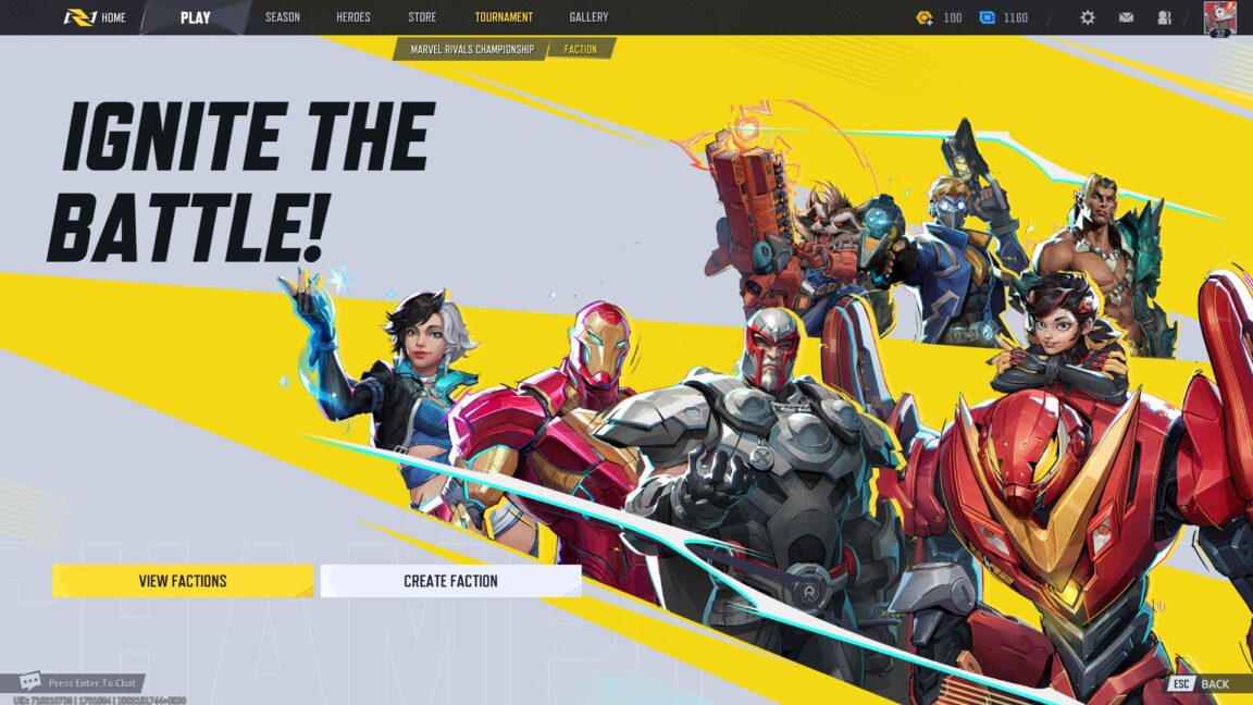 Marvel Rivals Faker Comp Layout How to Create and Join a Faction in Marvel Rivals
