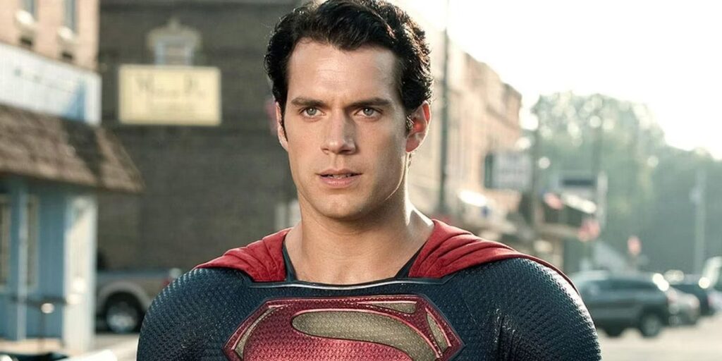 Superman played by Henry Cavill in Man of Steel