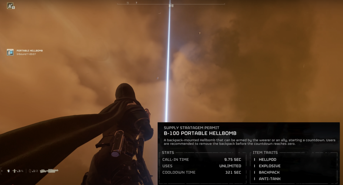 How to Use the B-100 Portable Hellbomb in Helldivers 2