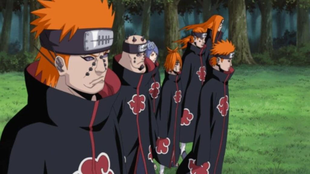 Nagato's Six Paths of Pain in Naruto