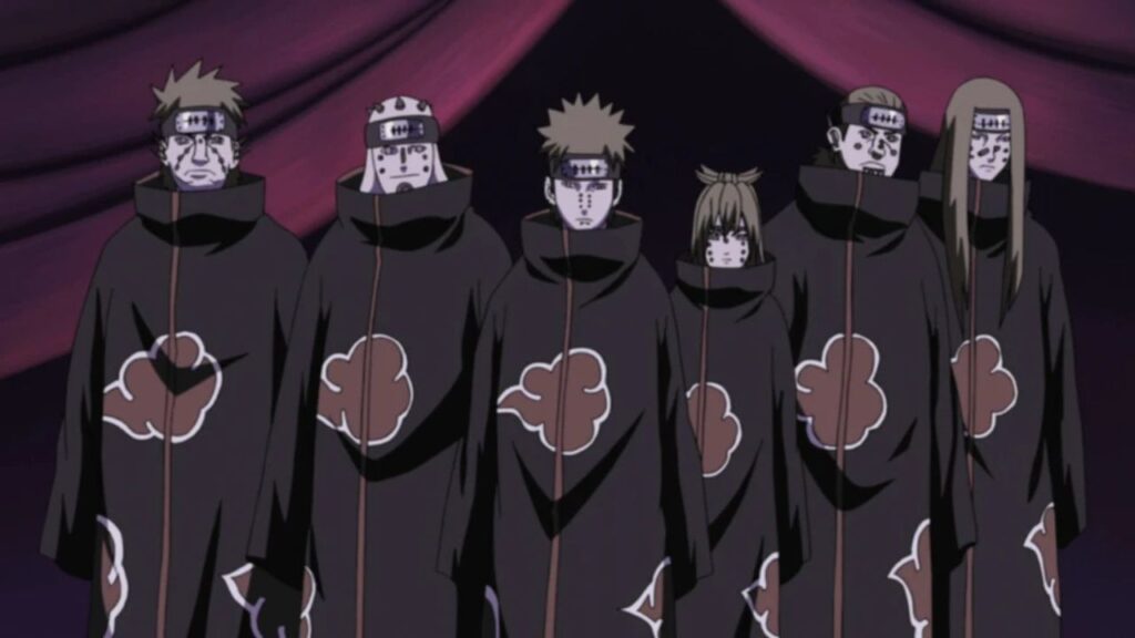 Nagato's Six Paths of Pain in Naruto