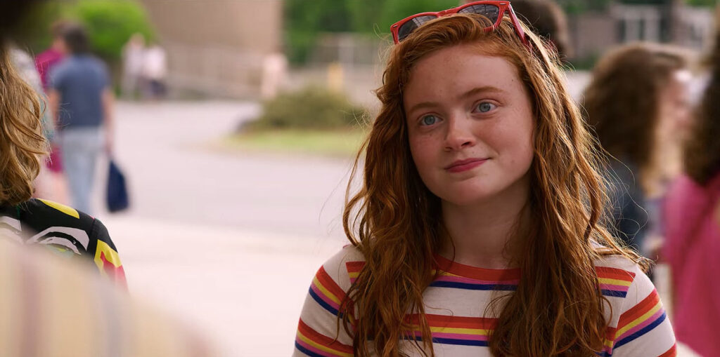 Sadie Sink plays Max Mayfield on Stranger Things 