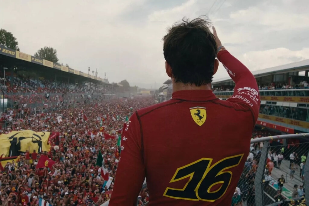 Charles Leclerc wins in Monza 2024.