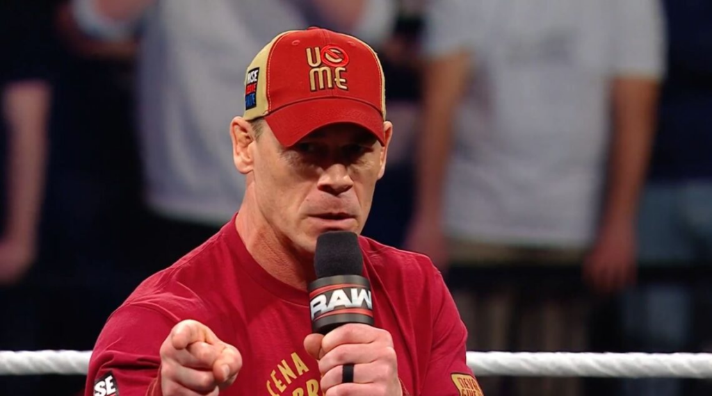 John Cena at RAW heel promo