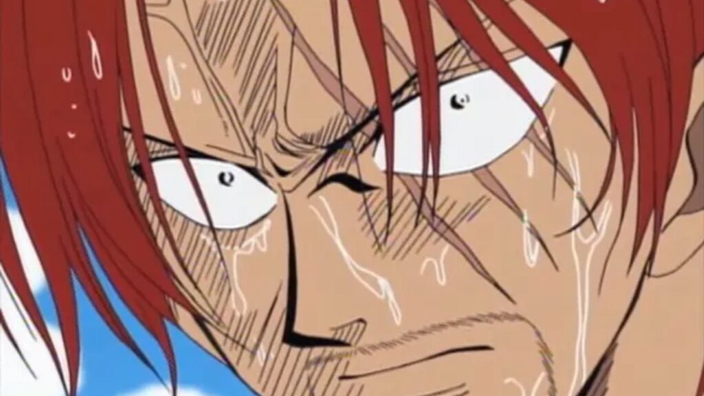 Shanks uses Conqueror's Haki against the Sea King. 