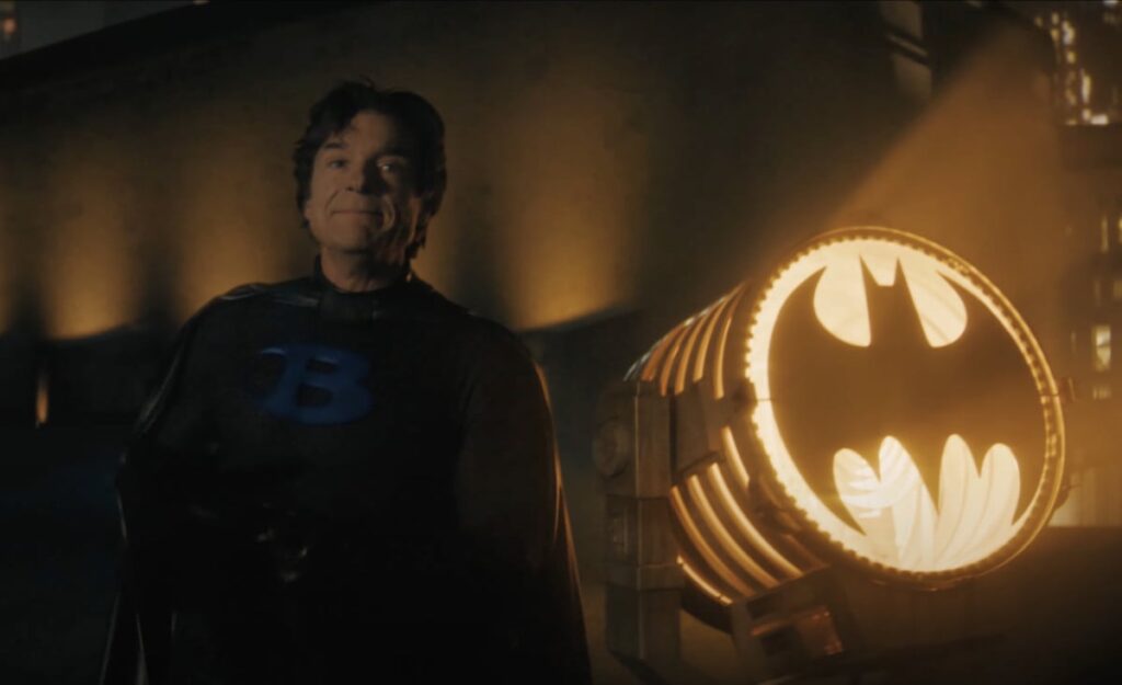 Jason Bateman as Bateman in Batman State Farm commercial