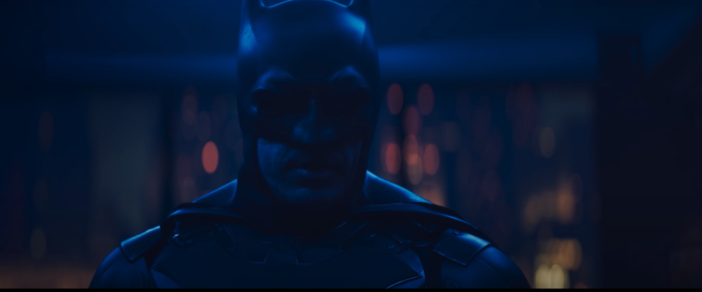 Nicholas Hayner as Batman in Batman State Farm commercial