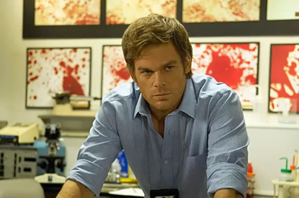 A still from Dexter 