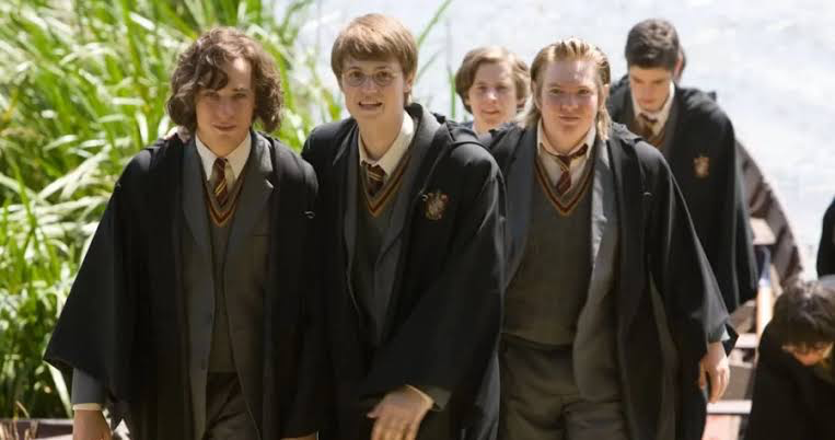 The Marauders in a still from the Harry Potter films 