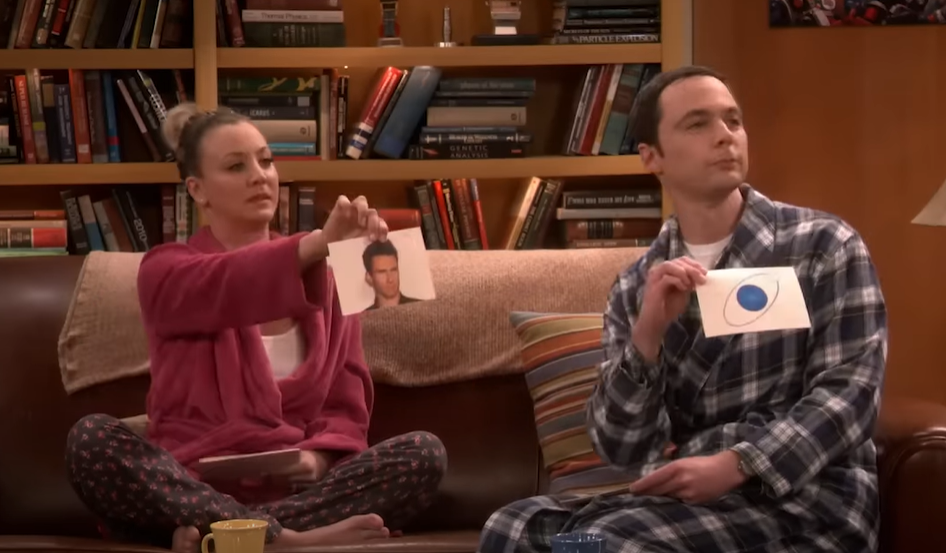 Penny and Sheldon in The Big Bang Theory