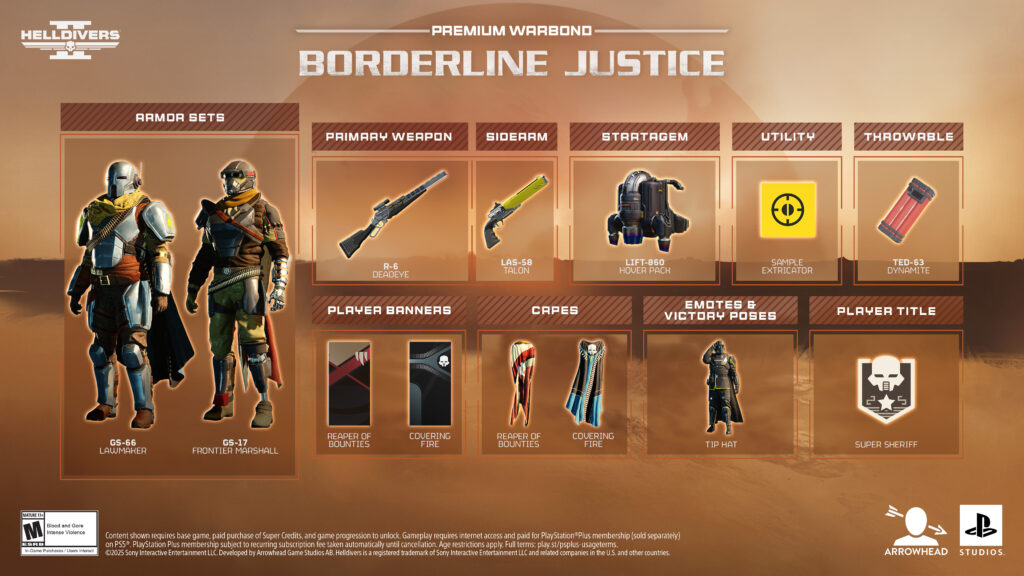 Borderline Justice Warbond Helldivers 2