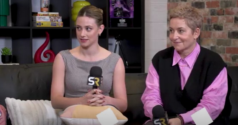 Lili Reinhart and Uta Briesewitz look happy during their Screen Rant interview.