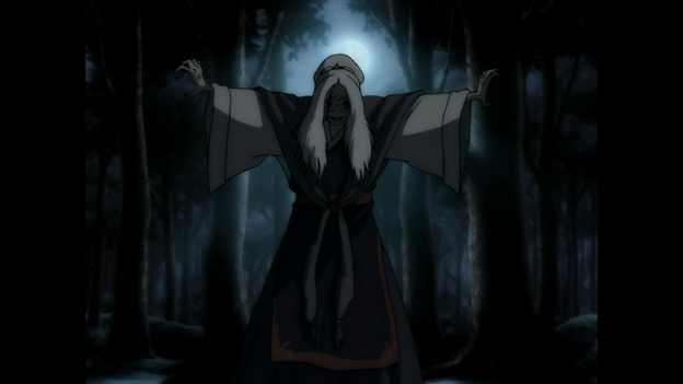 A still of a blood bender from the animated series Avatar: The Last Airbender