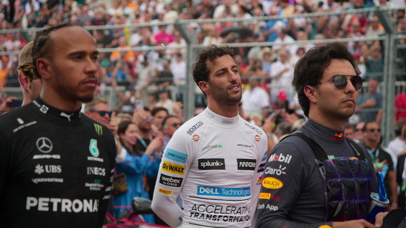 Lewis Hamilton and Daniel Ricciardo