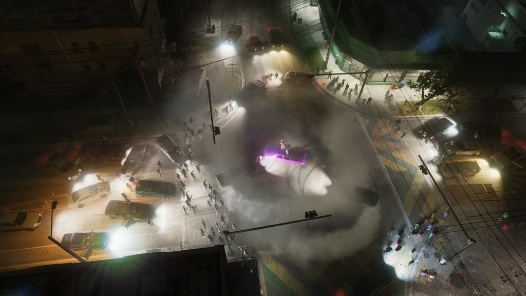 GTA 6 Will “definitely sell millions of copies” but It May Not Stifle Other Games Because “the industry is matured enough” 4 GTA 6 trailer scene featuring an on-road car show.