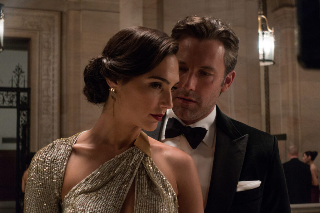 Gal Gadot and Ben Affleck in Batman v Superman: Dawn of Justice (2016).