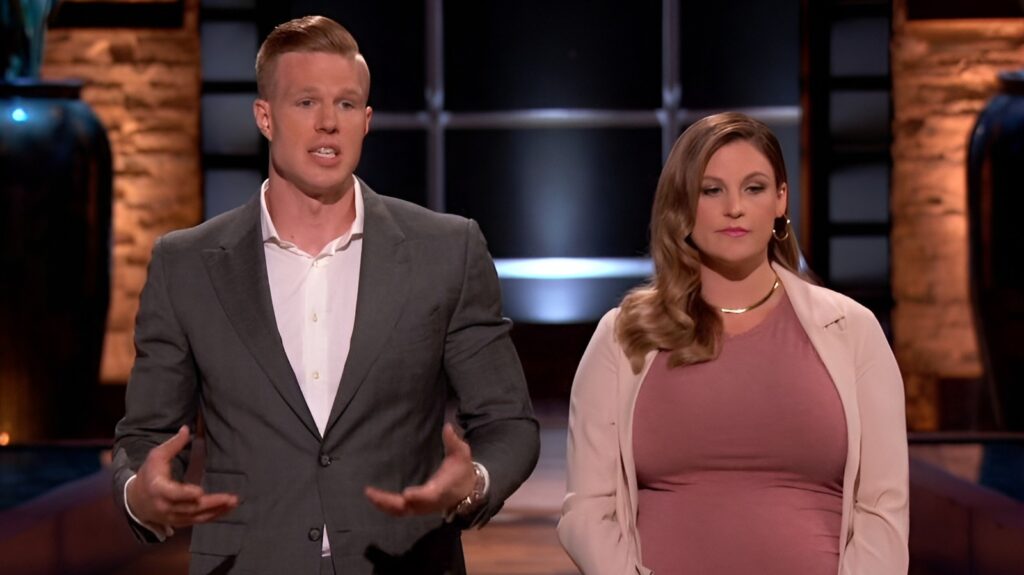 Husband-and-wife duo Allison and Stephen Ellsworth  on Shark Tank