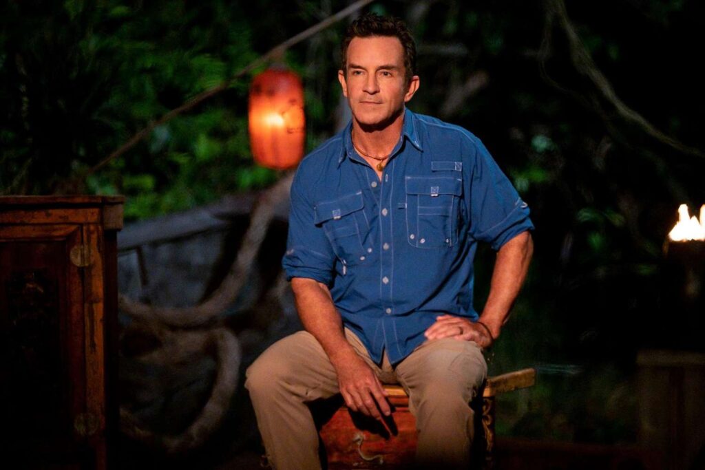 Jeff Probst in a still from Survivor 